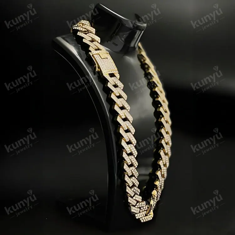 တောက်ပသော Rhinestone Cuban Link Chain