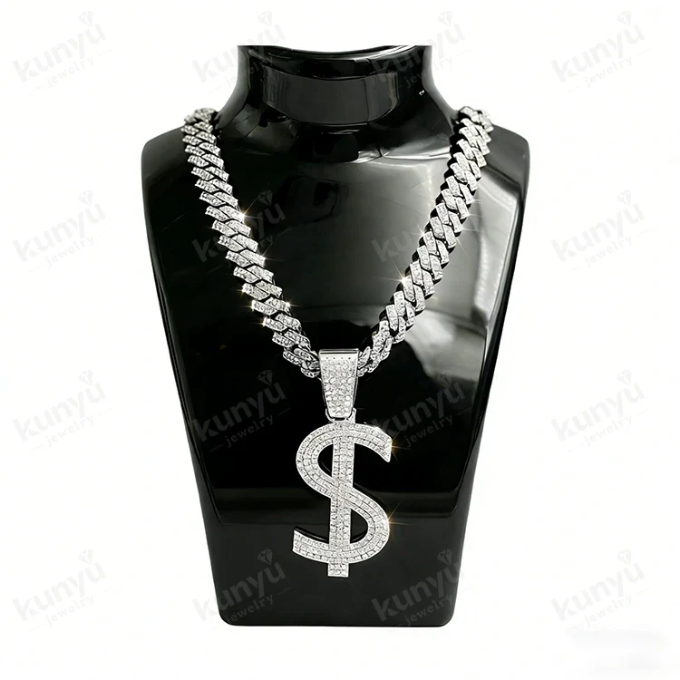 Hip Hop Dollar Sign လည်ဆွဲ Hip Hop Dollar Sign လည်ဆွဲ