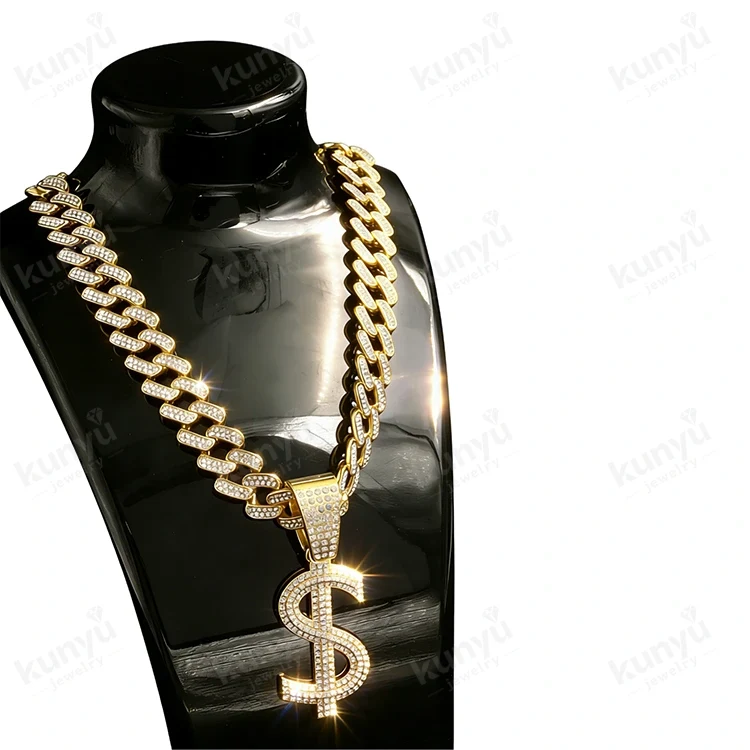 Hip Hop Dollar Sign လည်ဆွဲ