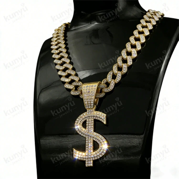 Hip Hop Dollar Sign လည်ဆွဲ