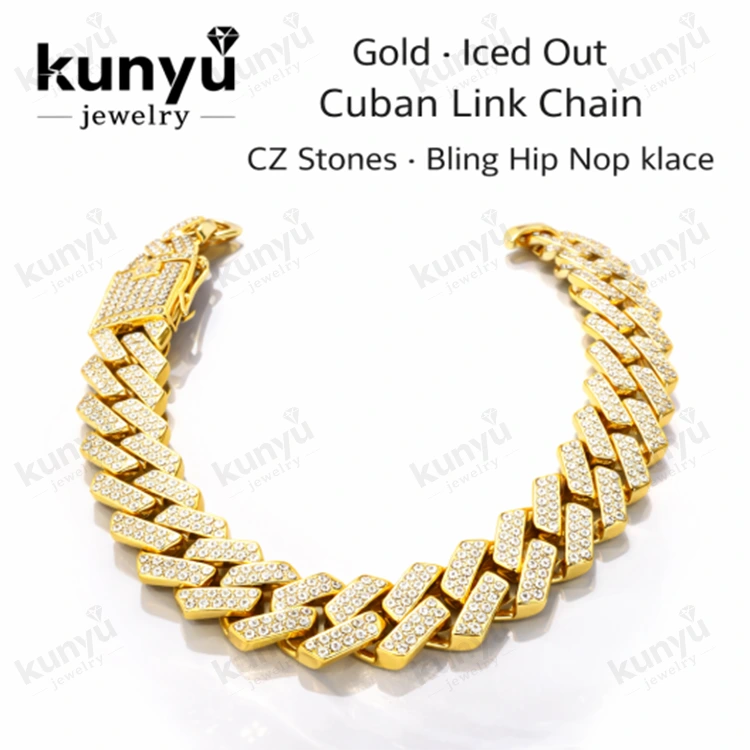 ကျူးဘား Link Chain ကို Iced Out